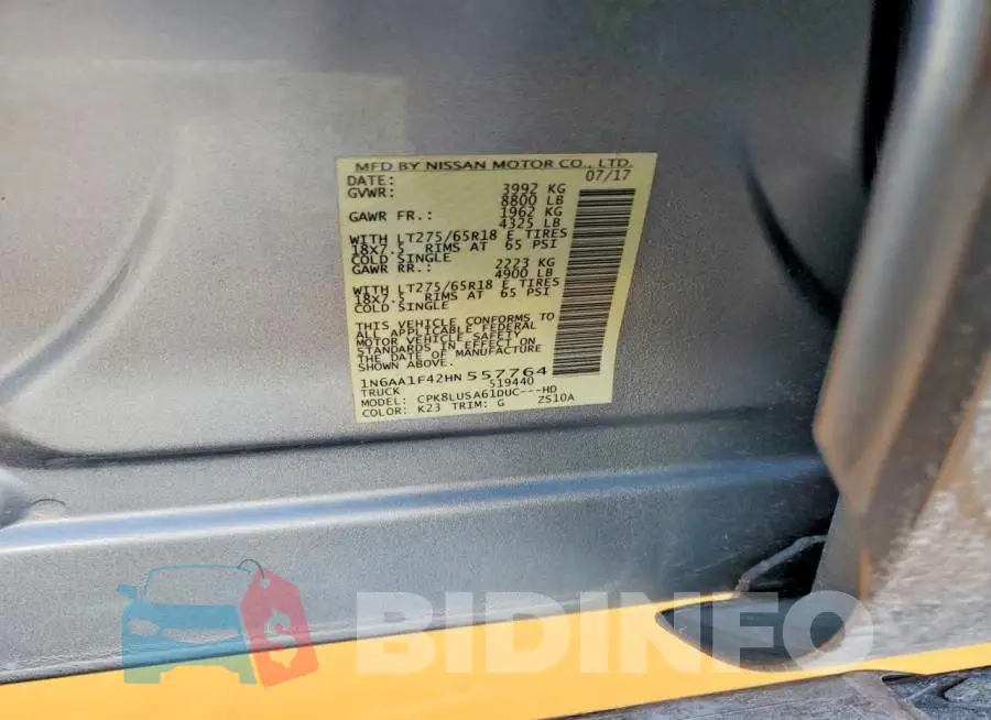 1N6AA1F42HN557764 Photo# 13