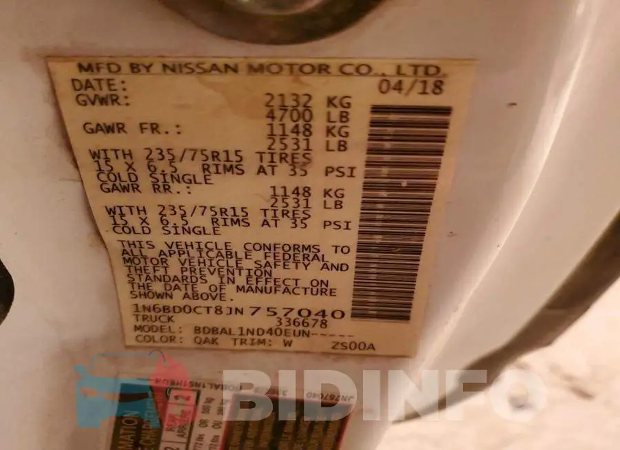 1N6BD0CT8JN757040 Photo# 12