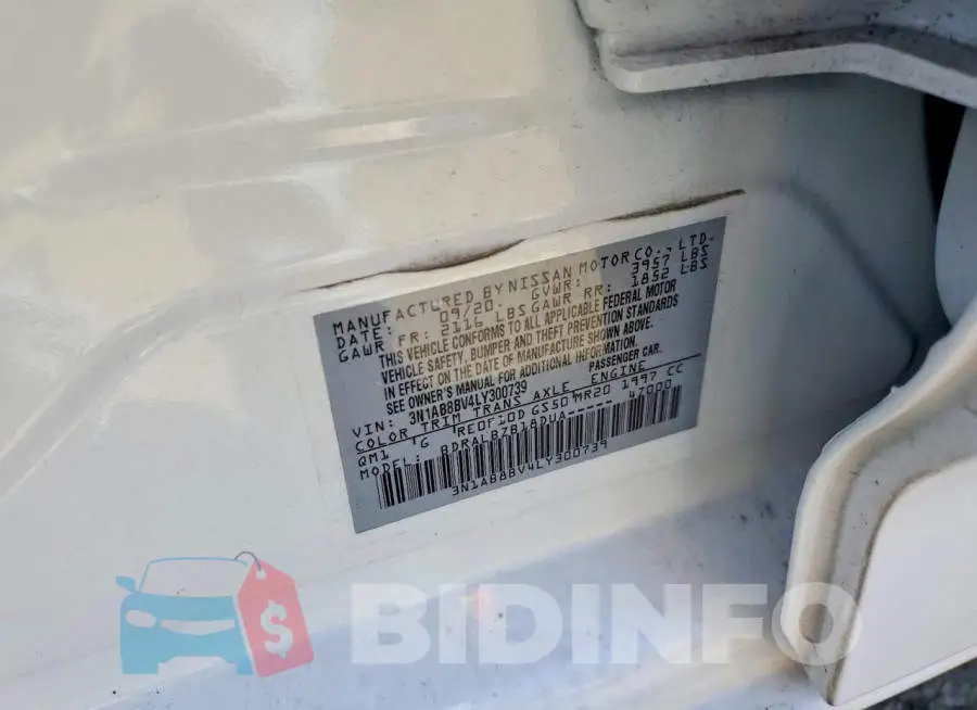 3N1AB8BV4LY300739 Photo# 12