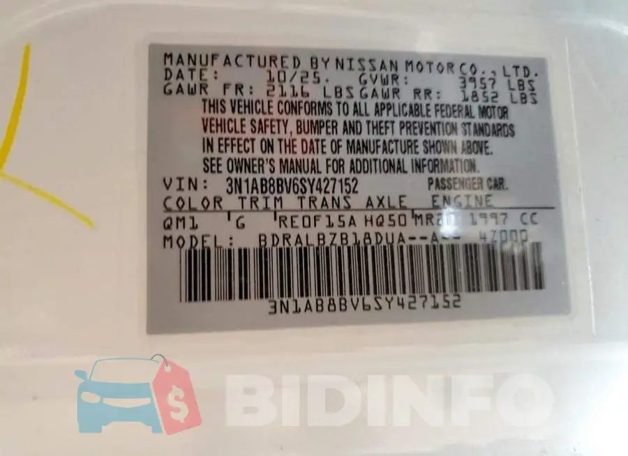3N1AB8BV6SY427152 Photo# 12