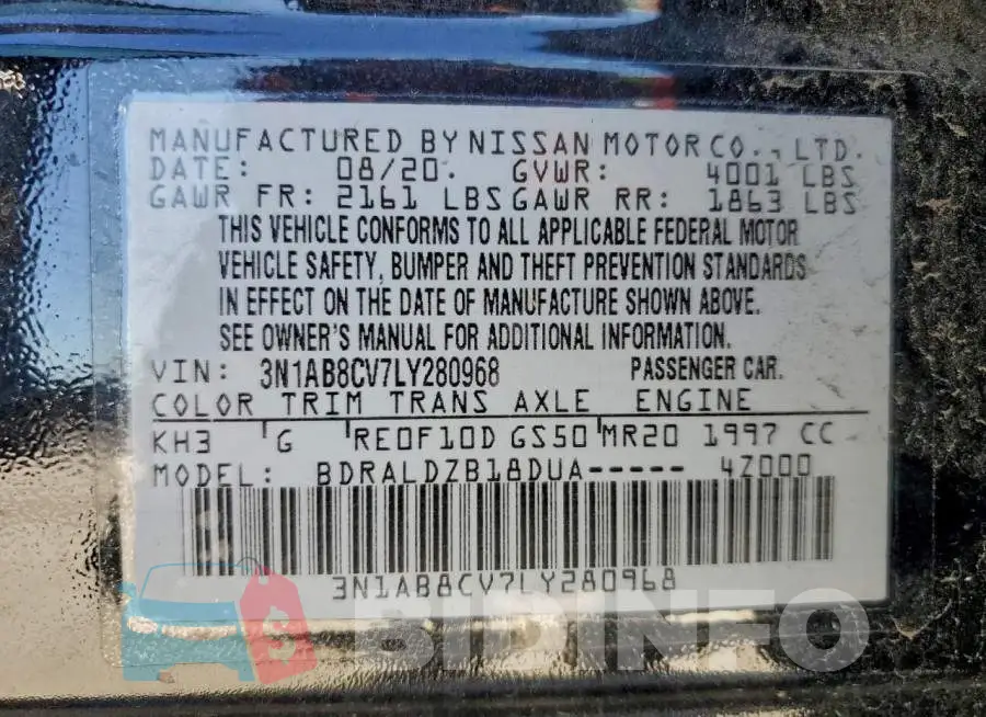 3N1AB8CV7LY280968 Photo# 12