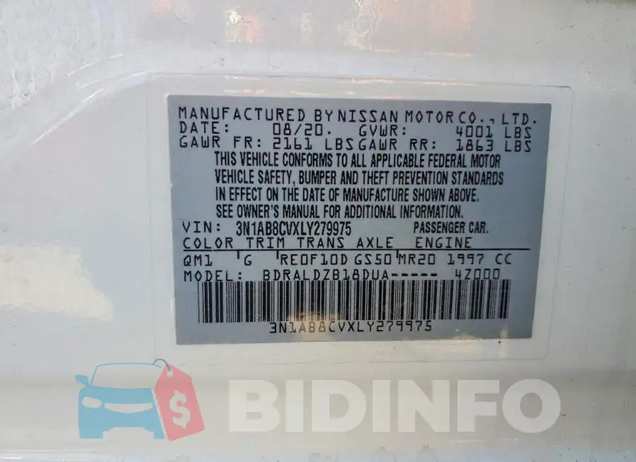 3N1AB8CVXLY279975 Photo# 12
