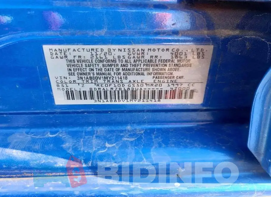 3N1AB8DV1MY211418 Photo# 12