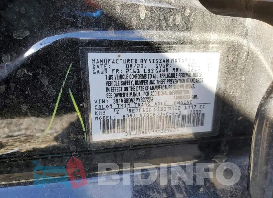 3N1AB8DV3PY327224 Photo# 12