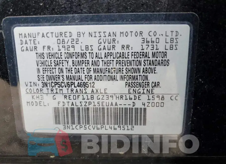 3N1CP5CV6PL469512 Photo# 13
