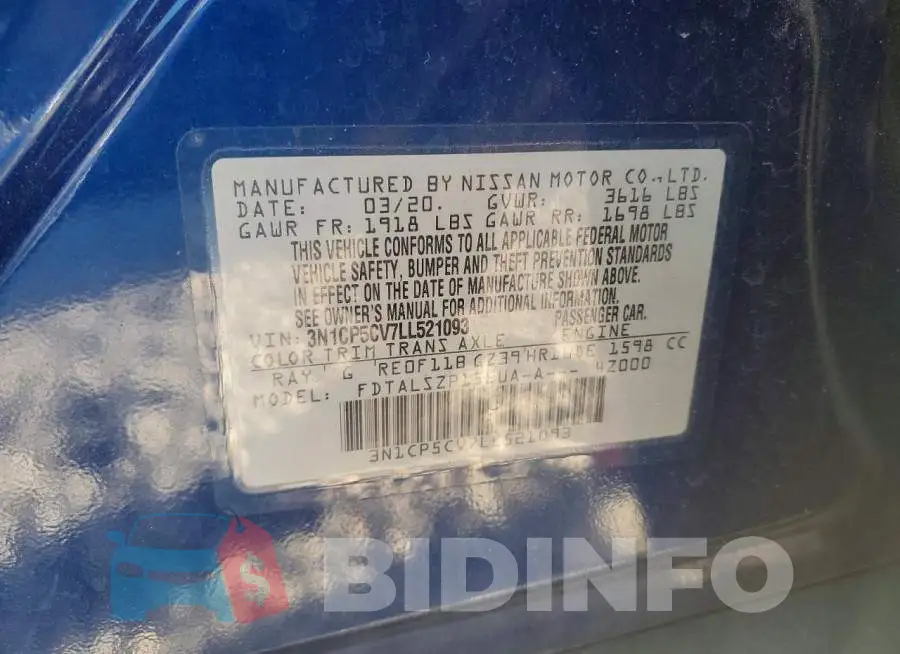 3N1CP5CV7LL521093 Photo# 13
