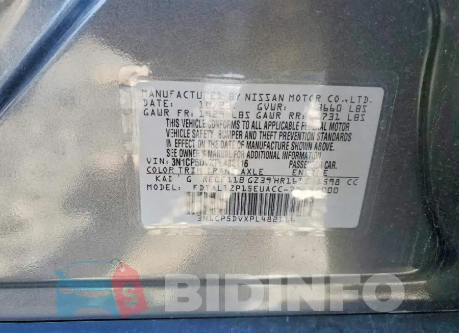3N1CP5DVXPL482116 Photo# 14