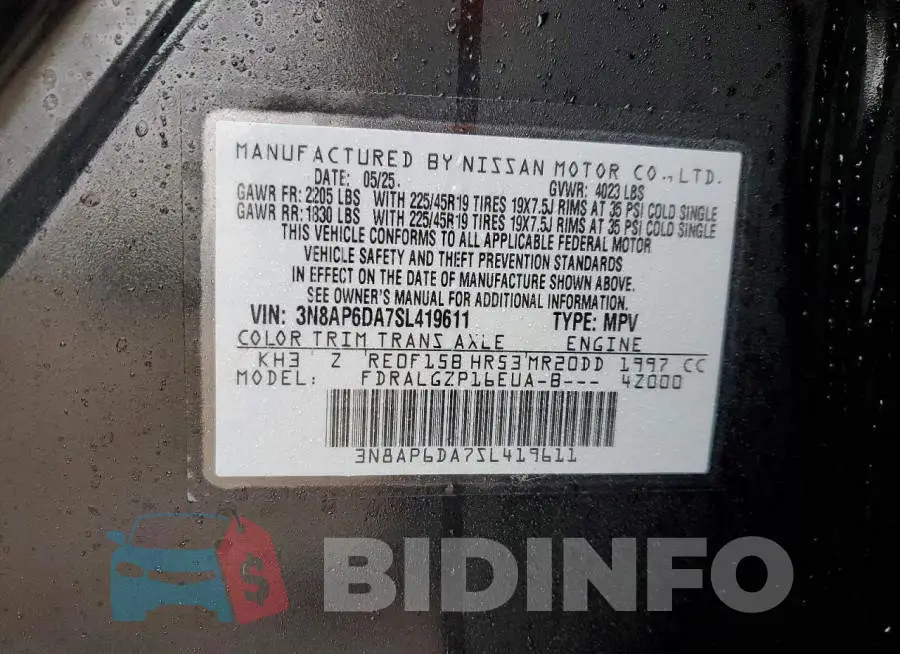 3N8AP6DA7SL419611 Photo# 13