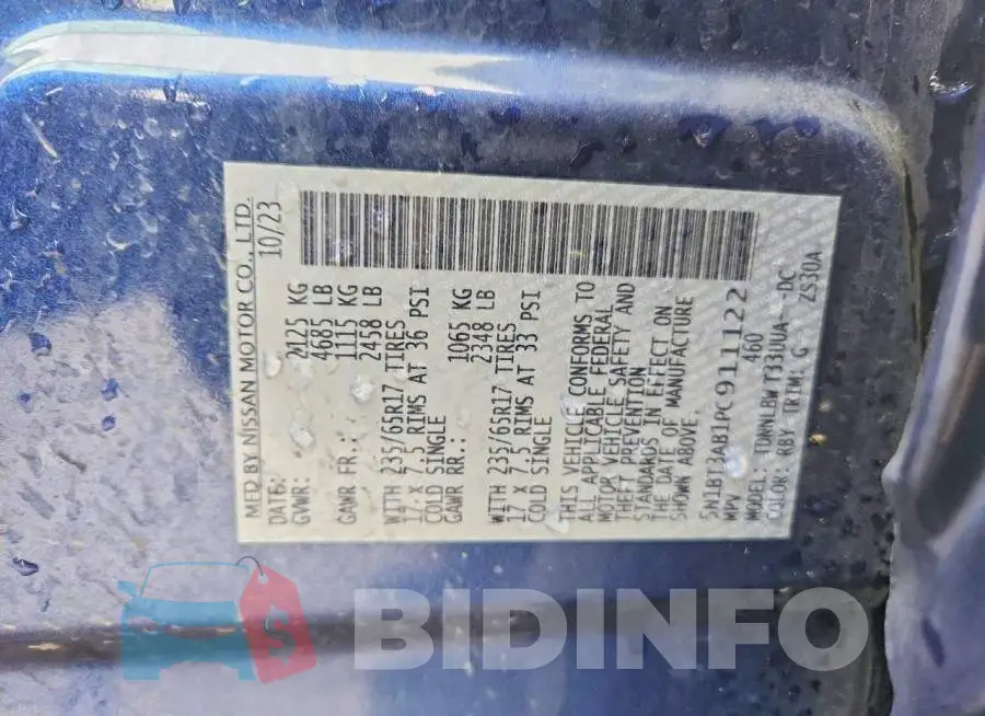 5N1BT3AB1PC911122 Photo# 14