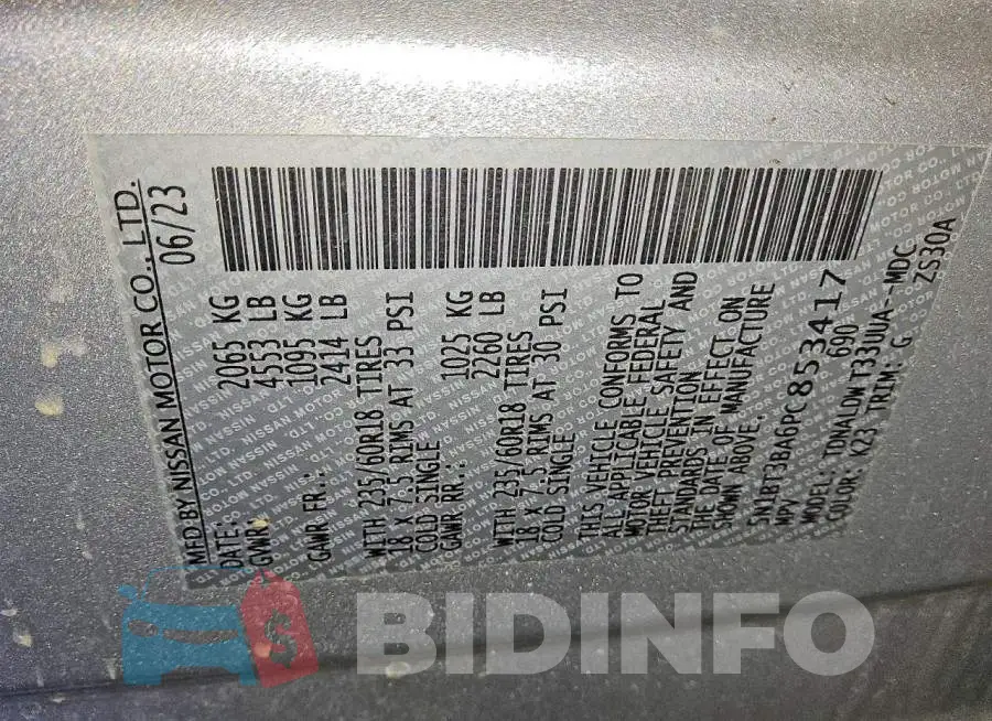 5N1BT3BA6PC853417 Photo# 13