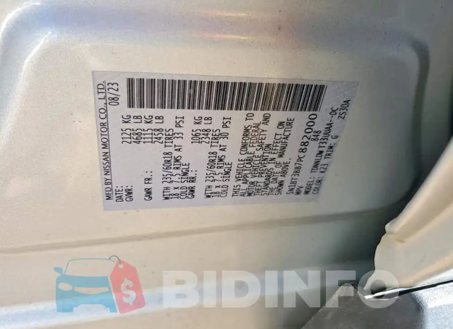 5N1BT3BB7PC882000 Photo# 14
