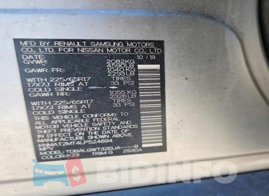 KNMAT2MT4LP524694 Photo# 13