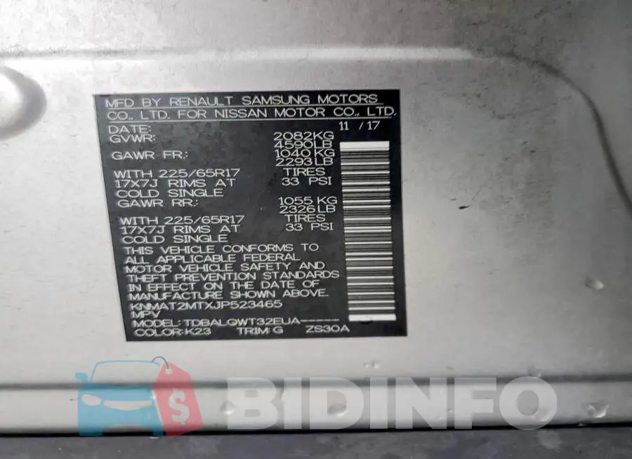 KNMAT2MTXJP523465 Photo# 13