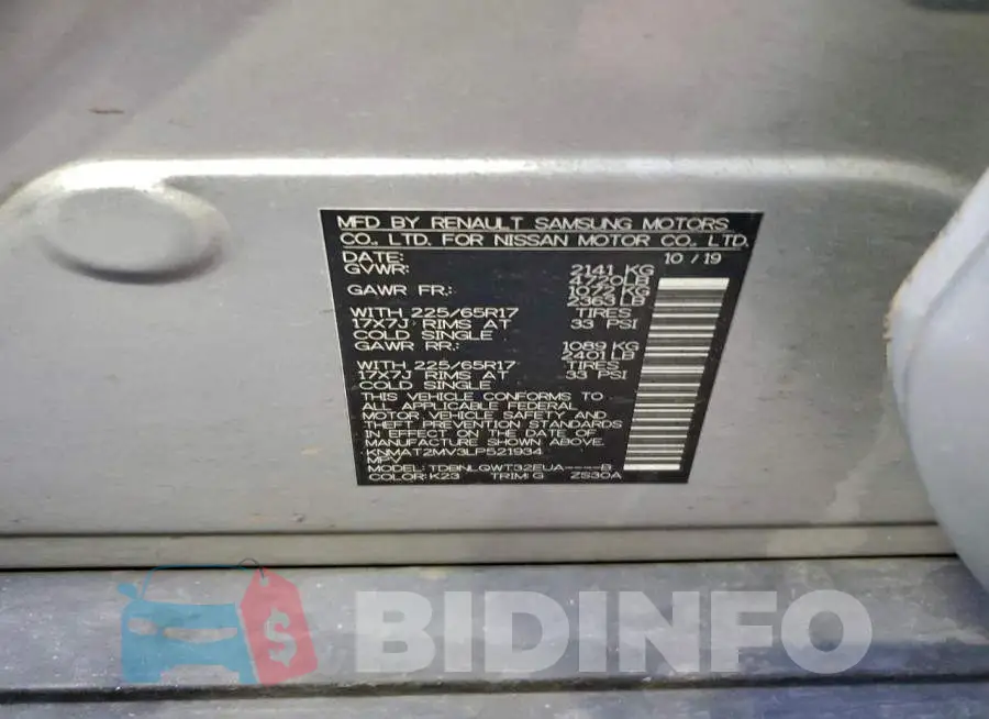 KNMAT2MV3LP521934 Photo# 12