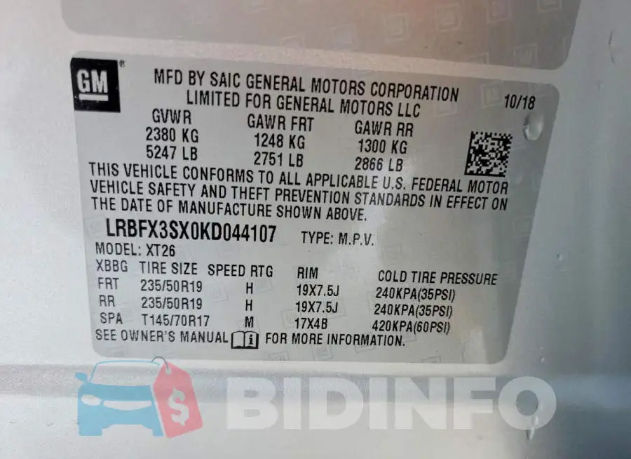 LRBFX3SX0KD044107 Photo# 14