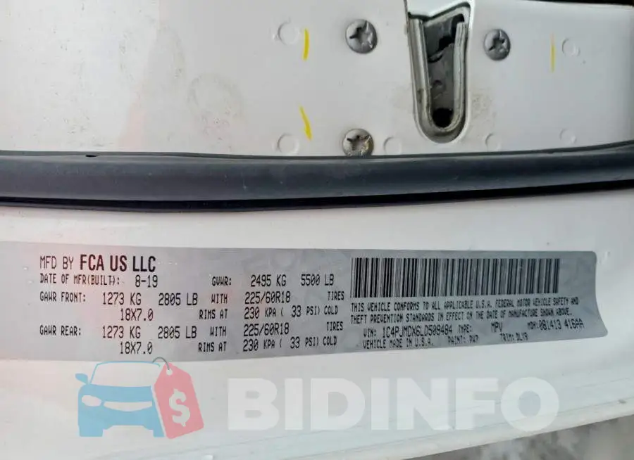 1C4PJMDX6LD509484 Photo# 13