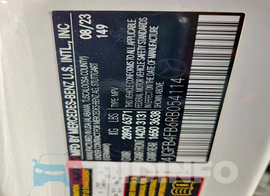4JGFB4FB6RB054114 Photo# 13
