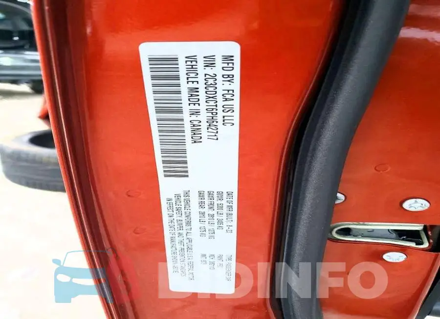 2C3CDXCT6PH642717 Photo# 12