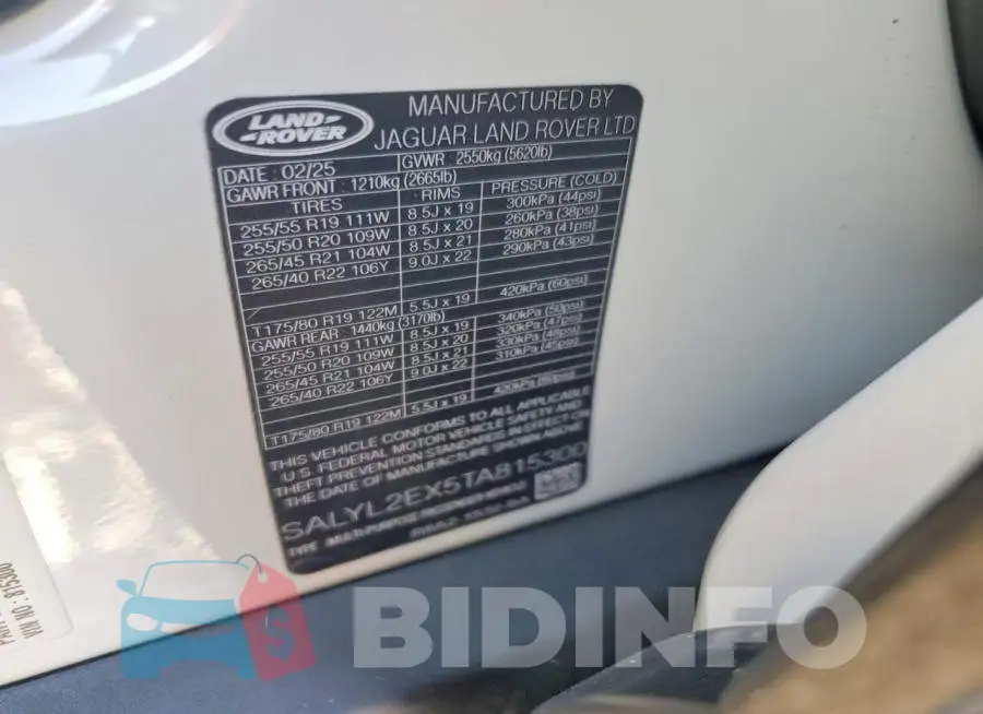 SALYL2EX5TA815300 Photo# 13