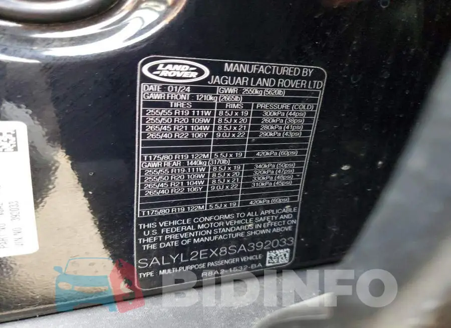 SALYL2EX8SA392033 Photo# 13