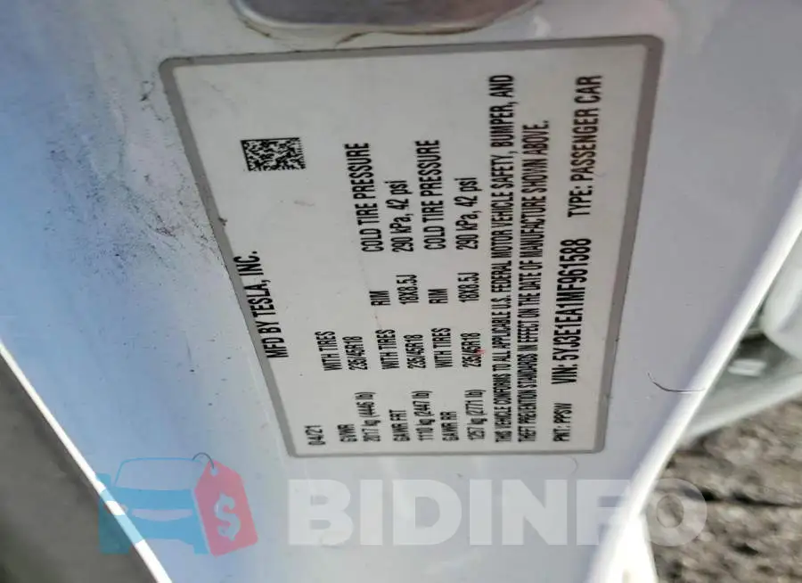 5YJ3E1EA1MF961588 Photo# 12