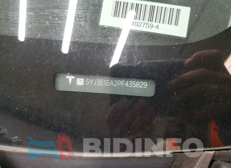 5YJ3E1EA2PF435829 Photo# 12