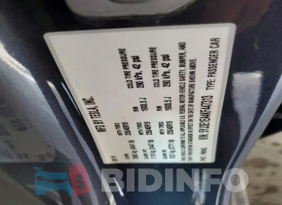 5YJ3E1EA4KF447313 Photo# 12