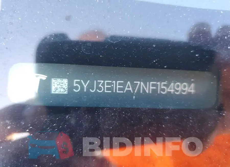 5YJ3E1EA7NF154994 Photo# 12