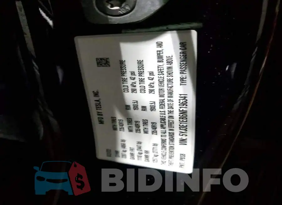 5YJ3E1EB6NF196341 Photo# 12