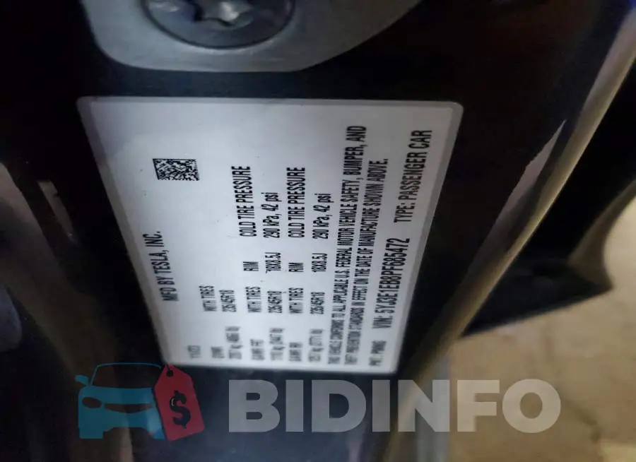 5YJ3E1EB8PF685472 Photo# 12