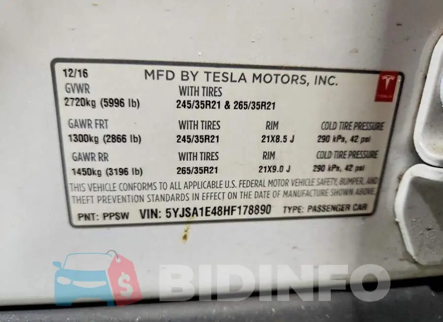 5YJSA1E48HF178890 Photo# 12