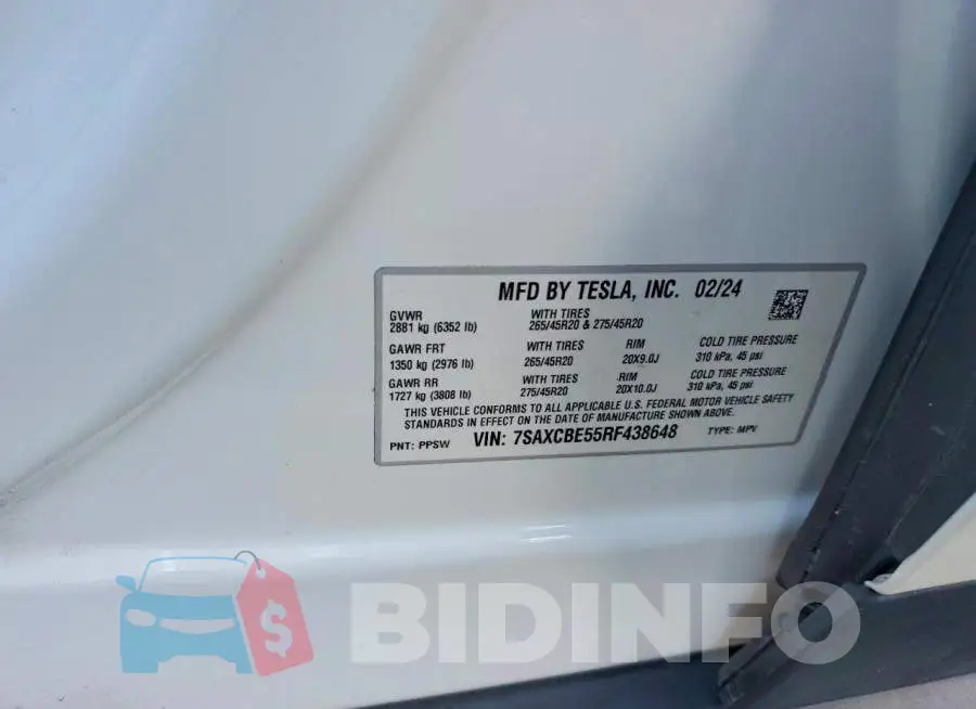 7SAXCBE55RF438648 Photo# 12