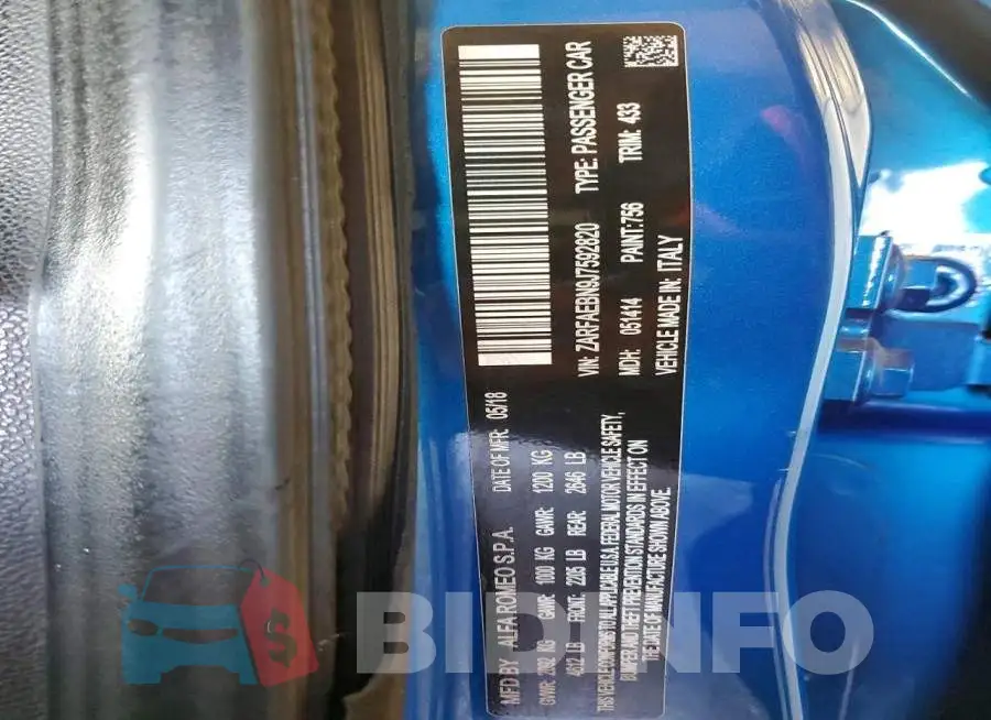 ZARFAEBN9J7592820 Photo# 12