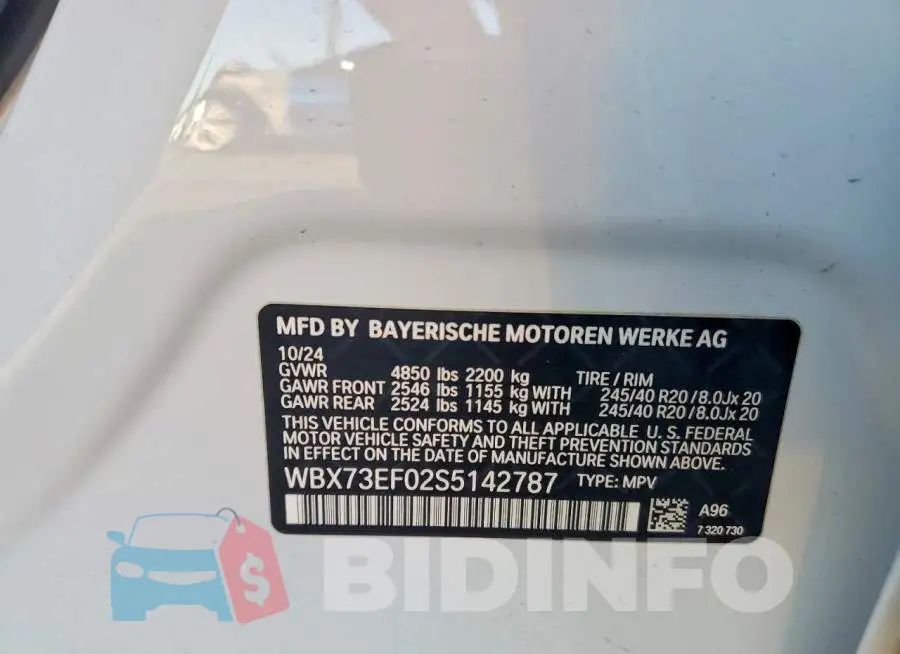 WBX73EF02S5142787 Photo# 13