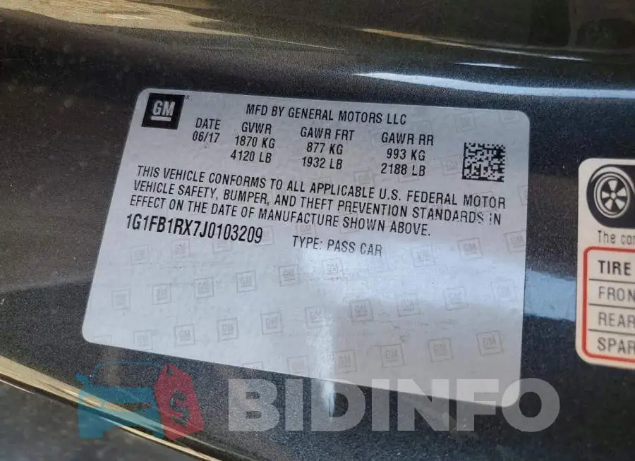 1G1FB1RX7J0103209 Photo# 13