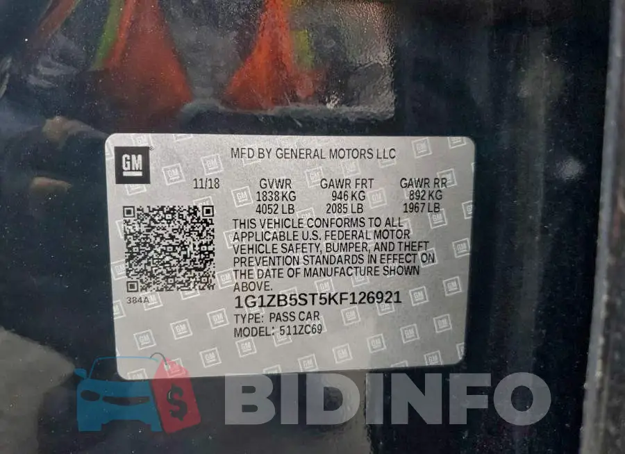 1G1ZB5ST5KF126921 Photo# 12