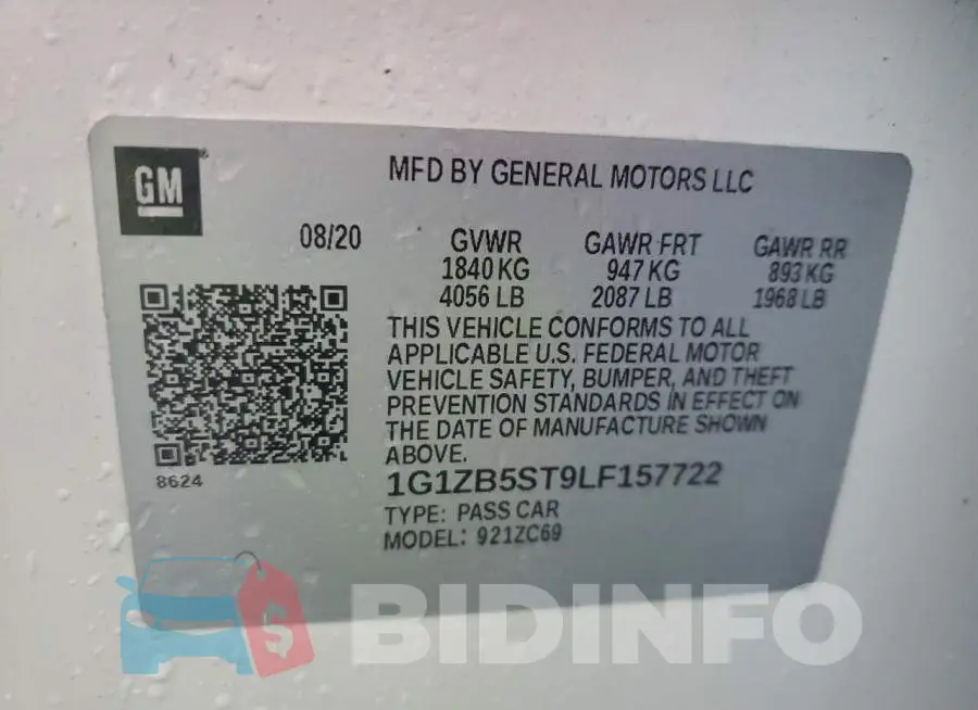 1G1ZB5ST9LF157722 Photo# 12