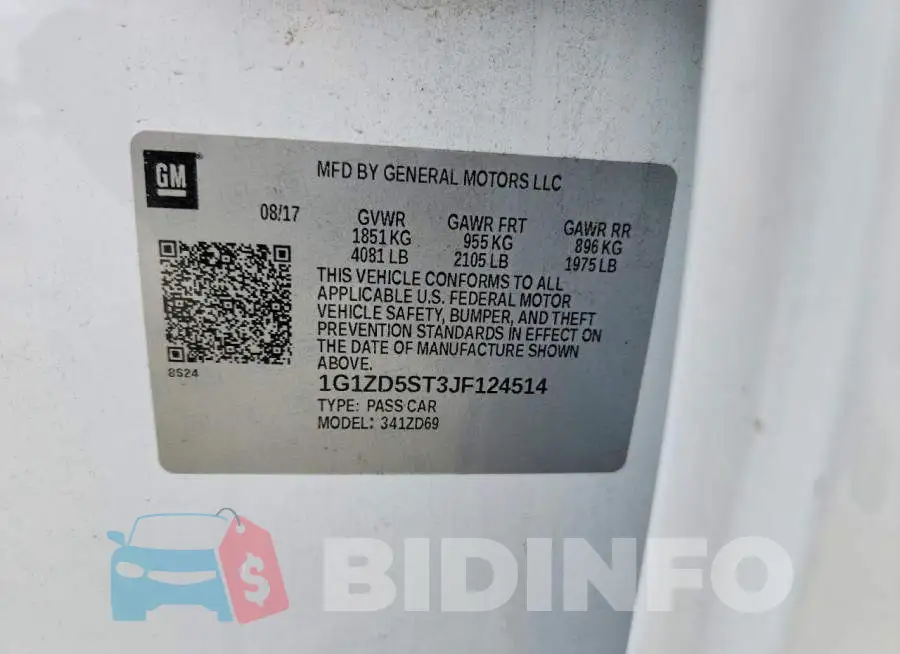 1G1ZD5ST3JF124514 Photo# 12