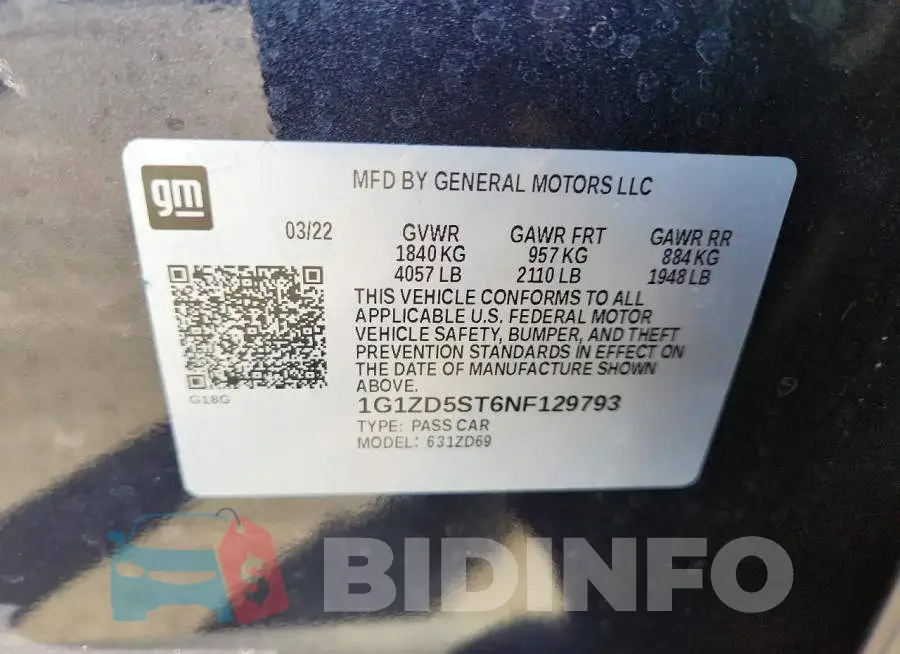 1G1ZD5ST6NF129793 Photo# 12