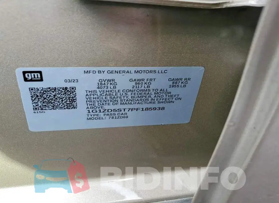 1G1ZD5ST7PF185938 Photo# 12
