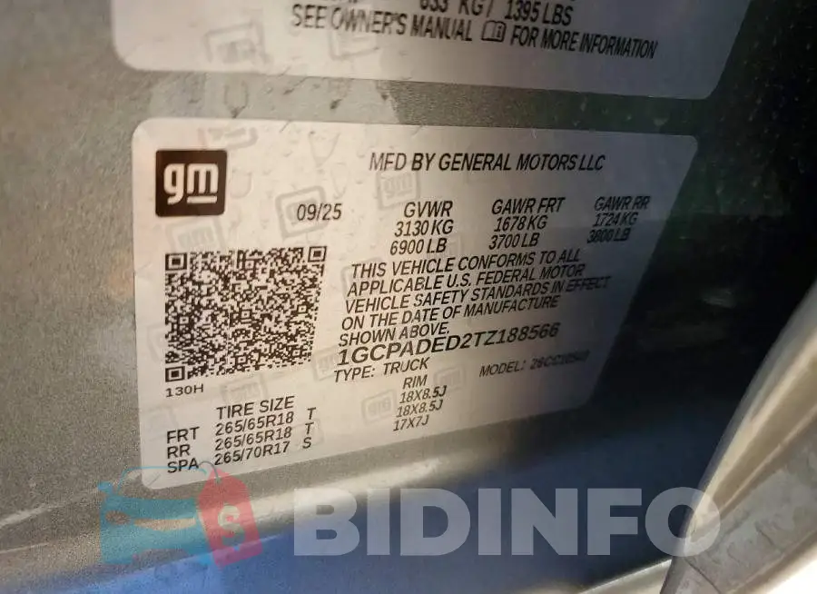 1GCPADED2TZ188566 Photo# 12
