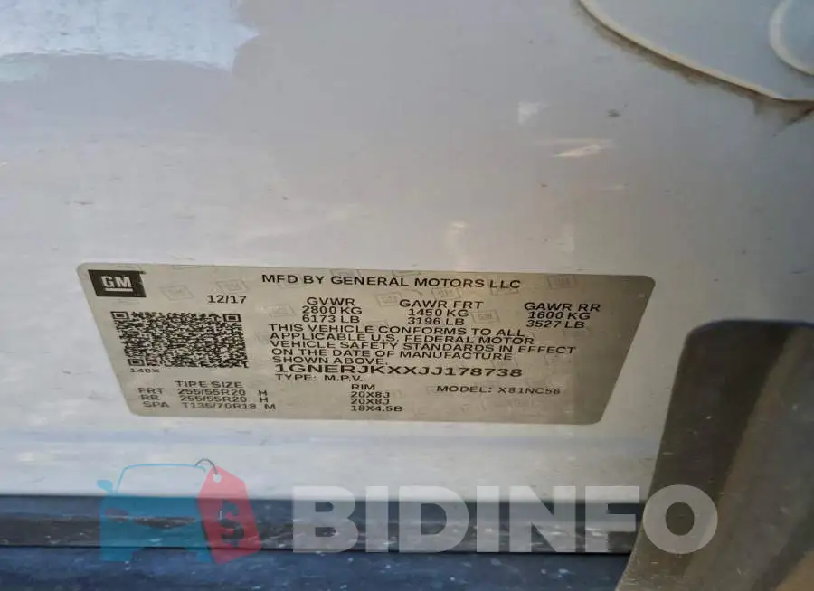 1GNERJKXXJJ178738 Photo# 13