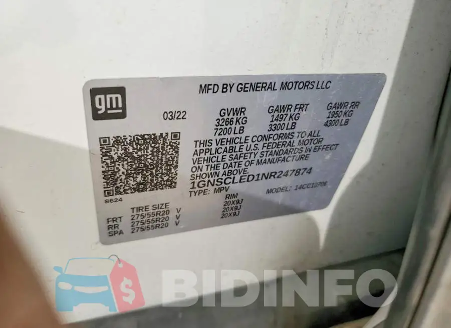 1GNSCLED1NR247874 Photo# 13
