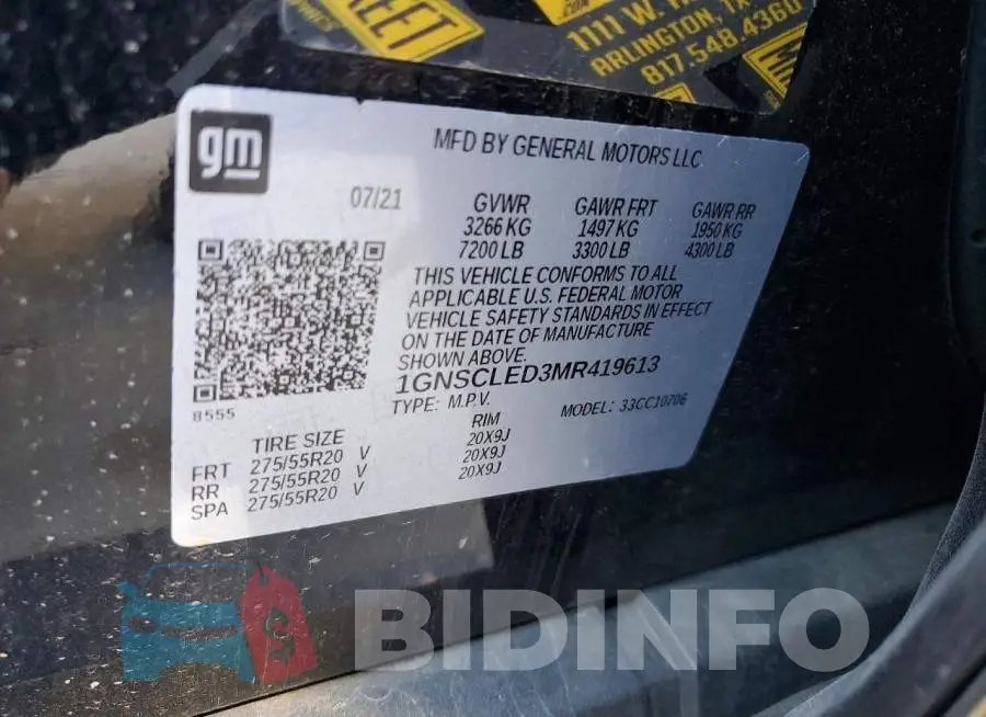 1GNSCLED3MR419613 Photo# 13