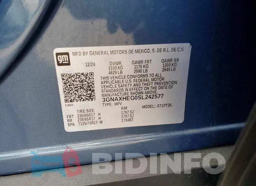 3GNAXHEG0SL242577 Photo# 13