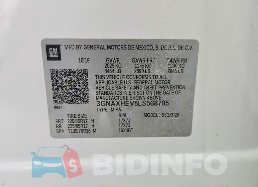 3GNAXHEV5LS568705 Photo# 14