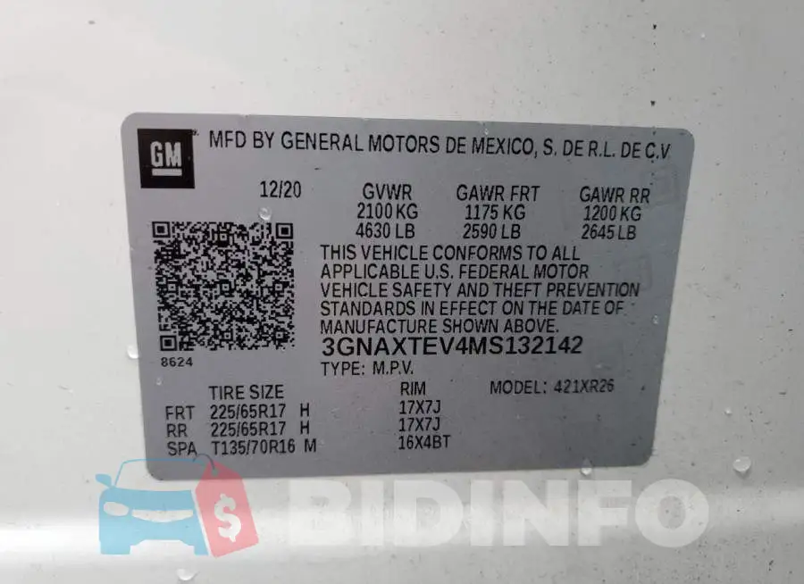 3GNAXTEV4MS132142 Photo# 13