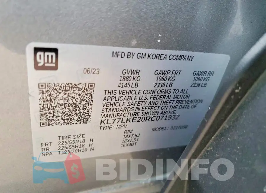 KL77LKE20RC071932 Photo# 13