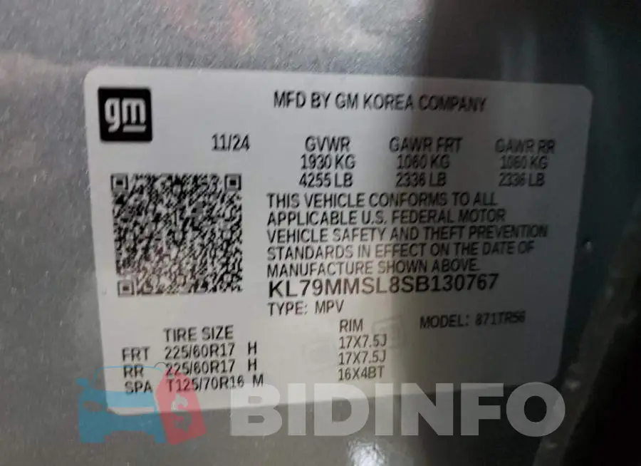 KL79MMSL8SB130767 Photo# 14