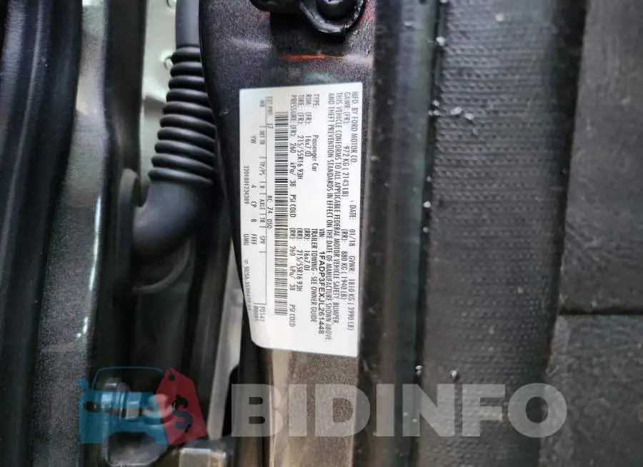 1FADP3FEXJL261448 Photo# 12